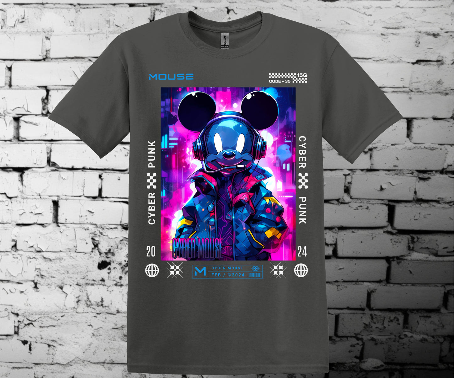 Cyber punk Mickey mashup