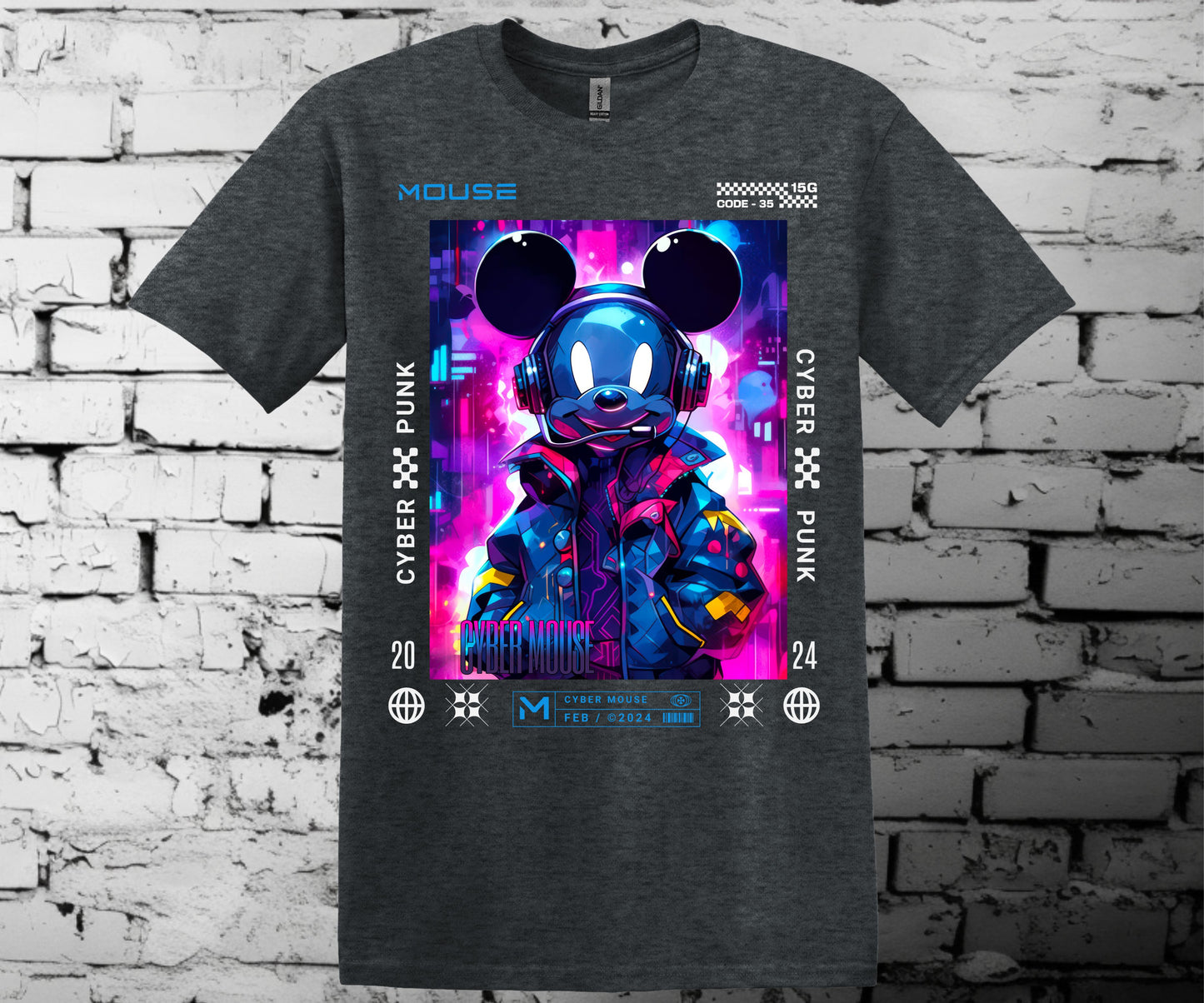 Cyber punk Mickey mashup