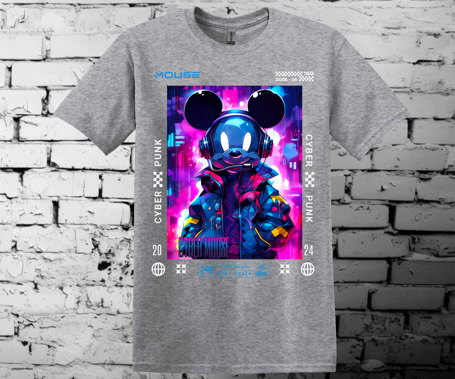 Cyber punk Mickey mashup