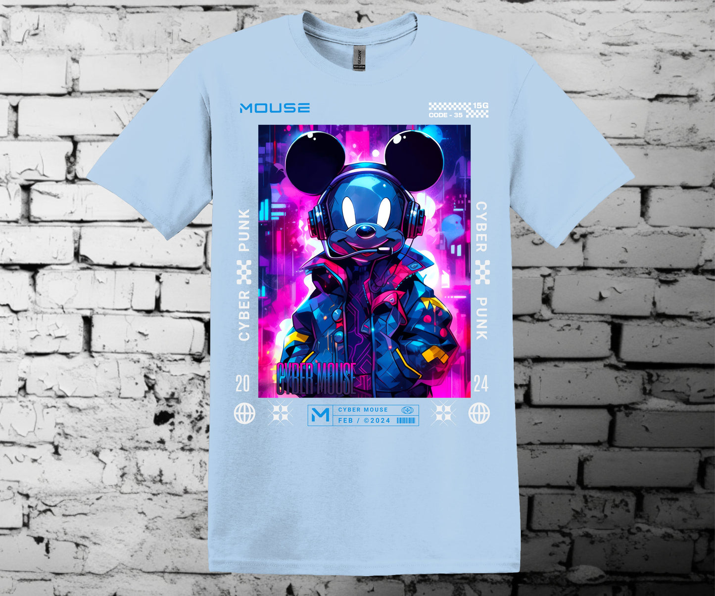 Cyber punk Mickey mashup