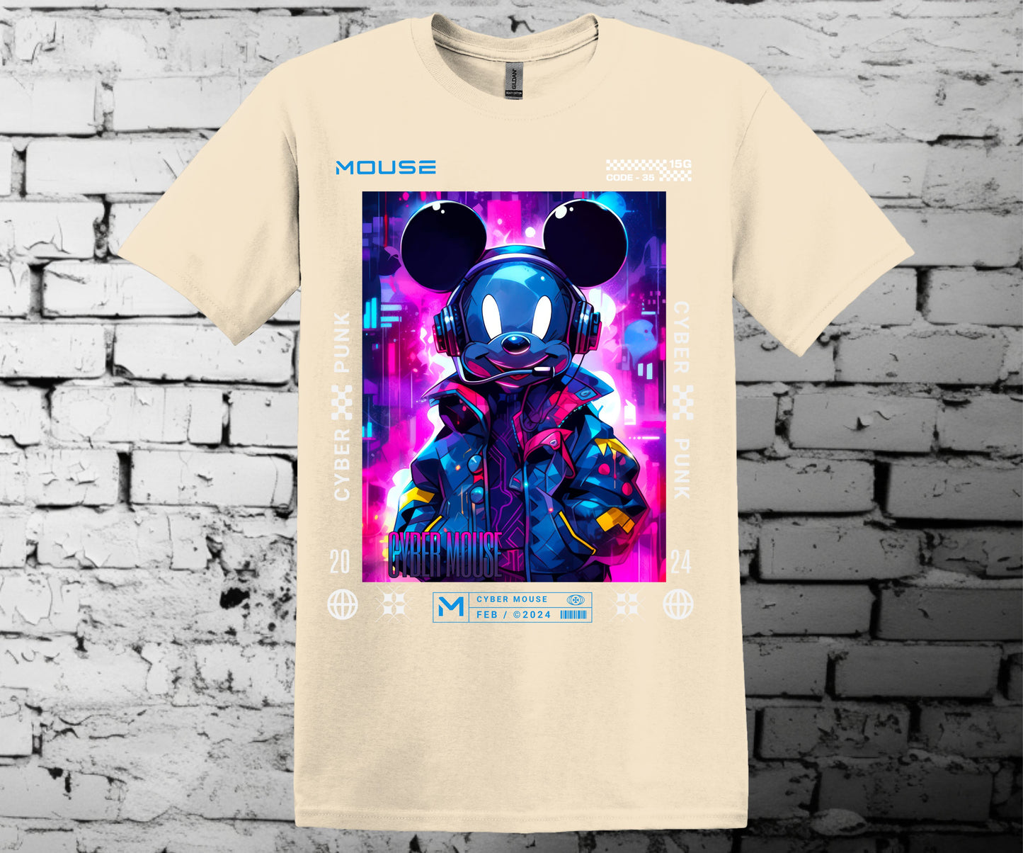 Cyber punk Mickey mashup