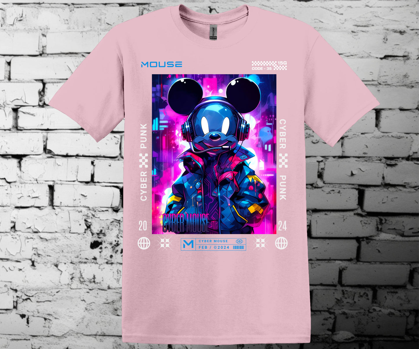 Cyber punk Mickey mashup