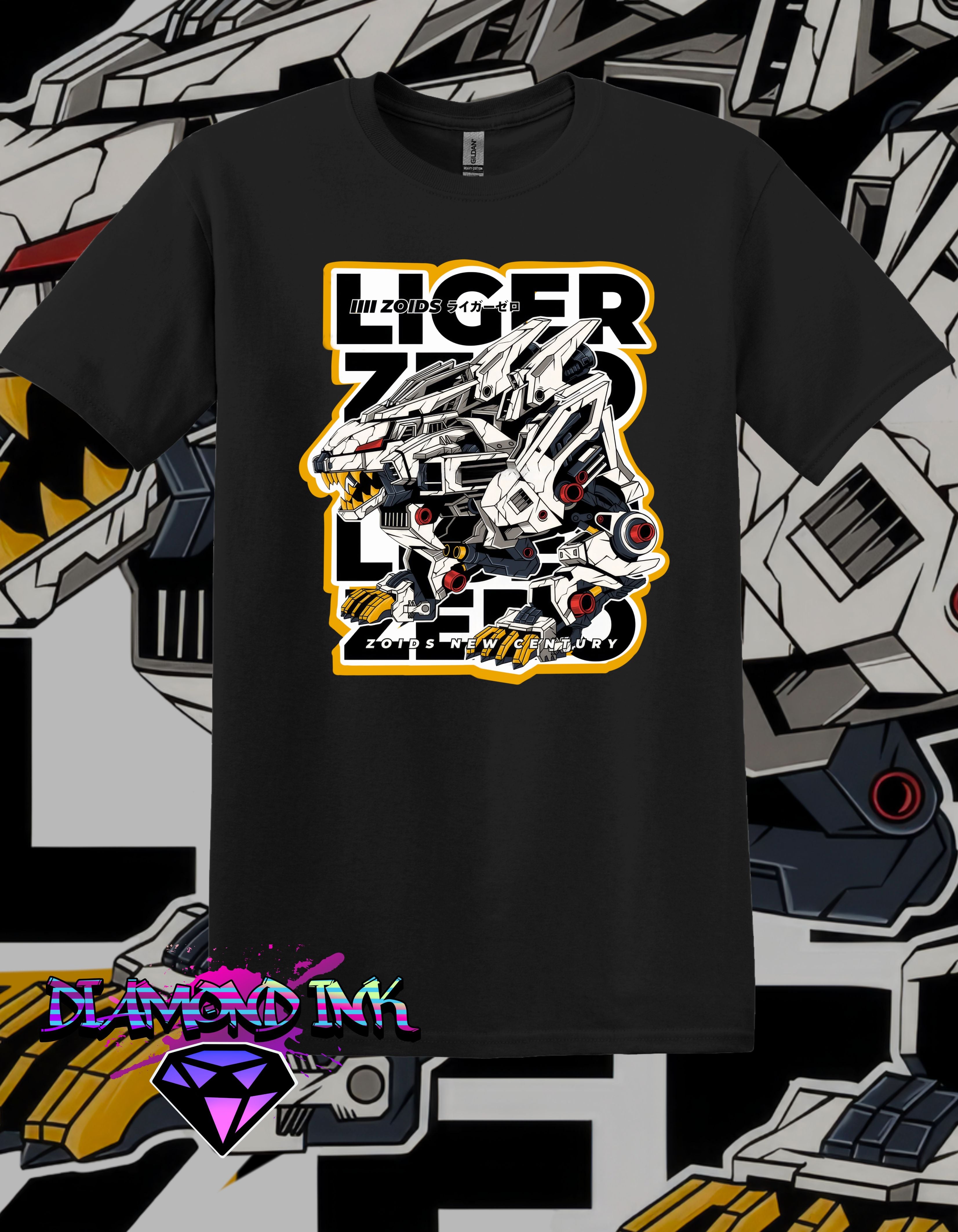 Zoids Liger Zero Anime Shirt 2 – Diamond Ink Apparel